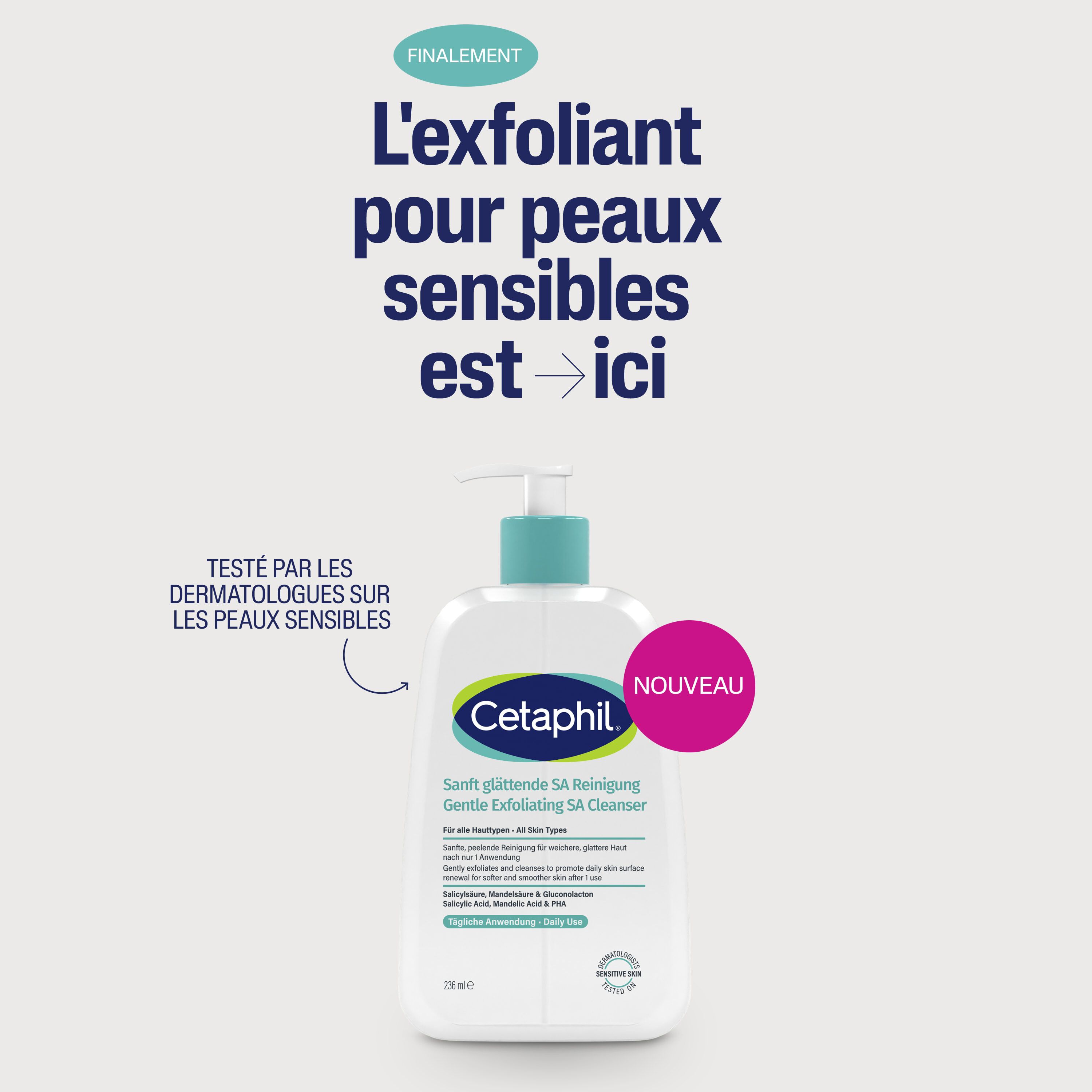 Gel nettoyant moussant