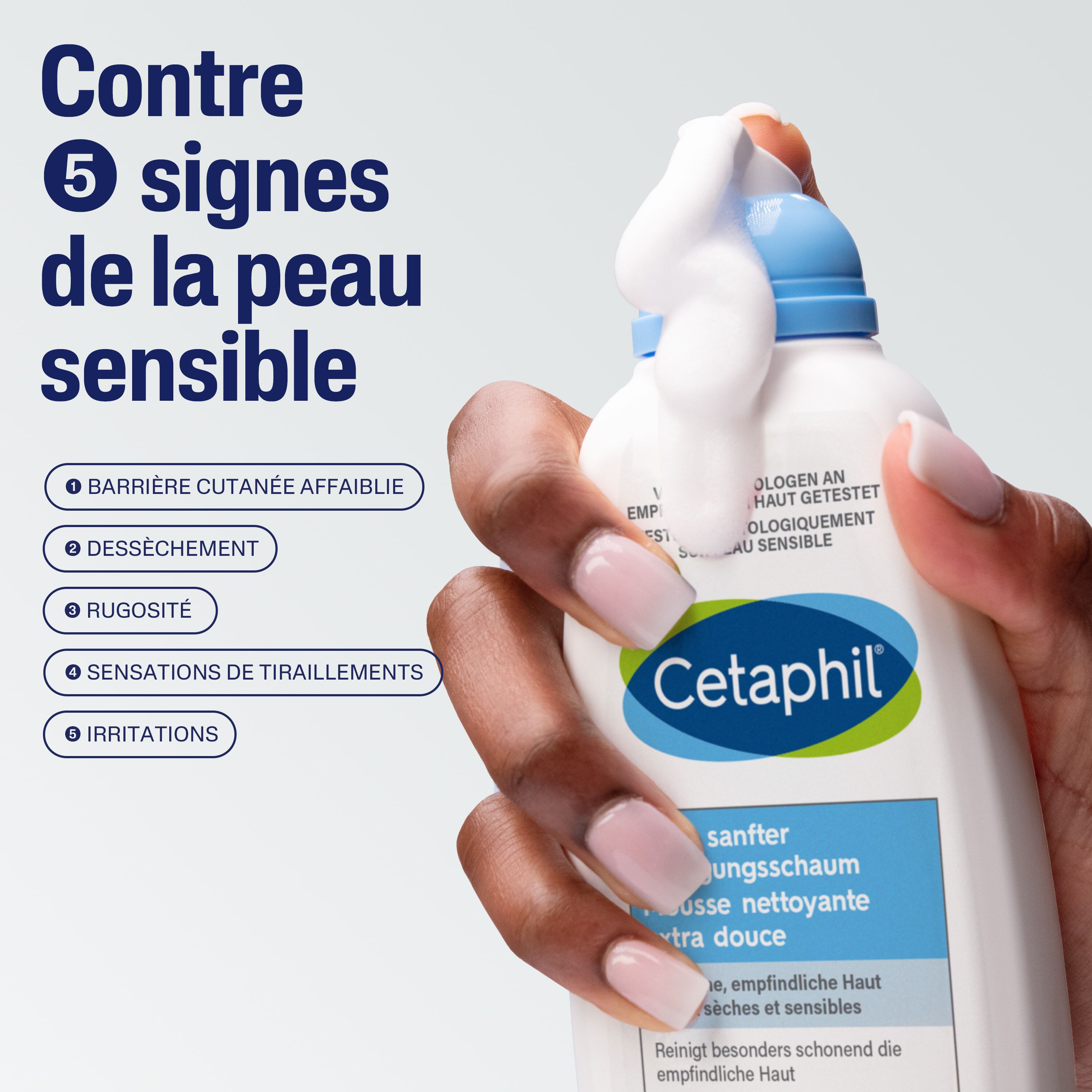 Mousse nettoyante extra douce