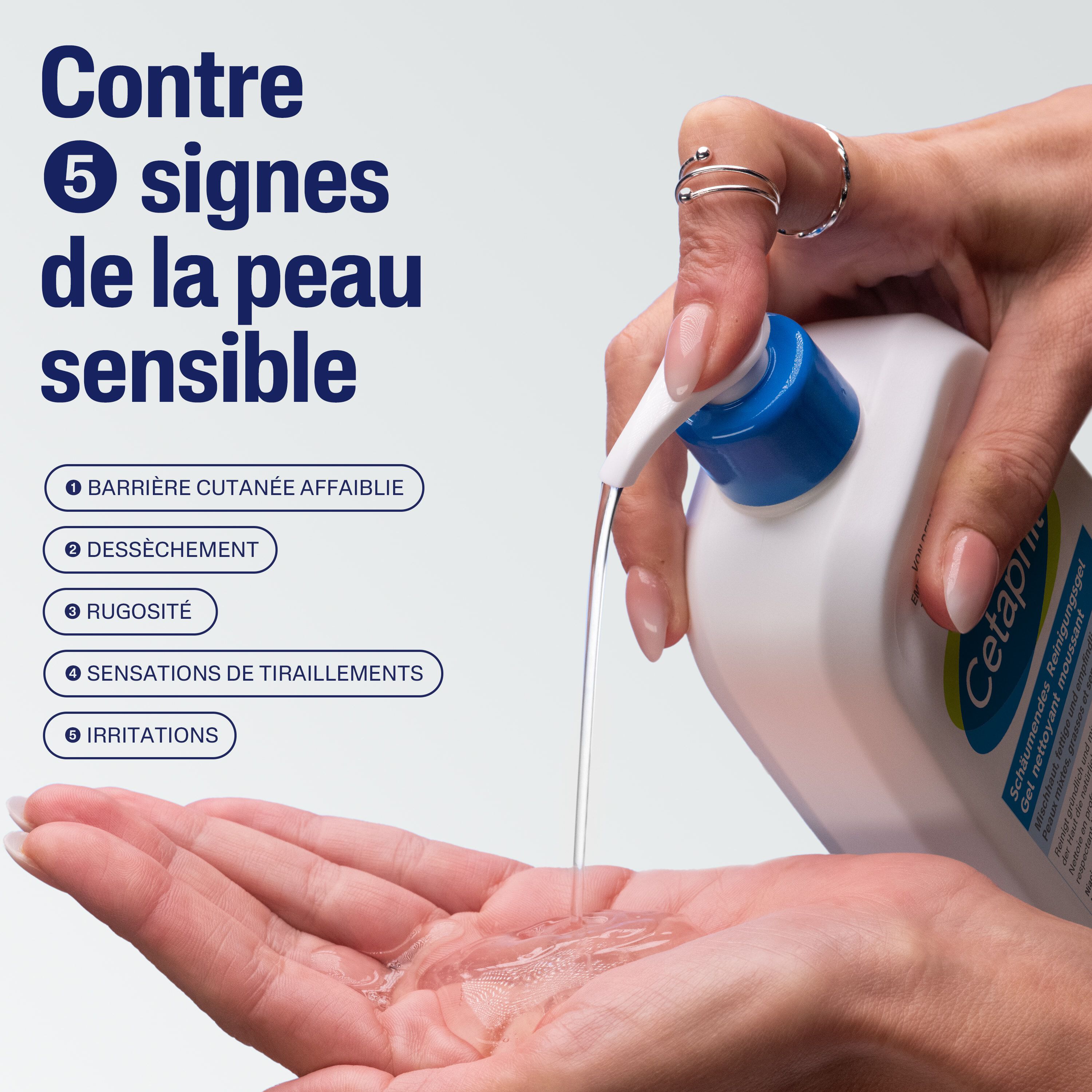 Gel nettoyant moussant